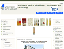Tablet Screenshot of microbiology-bonn.de